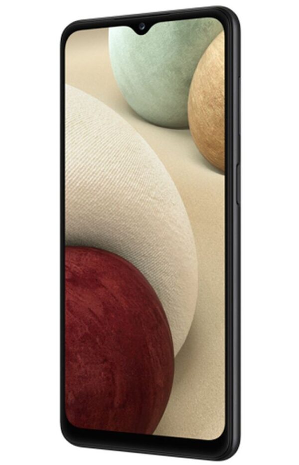 Samsung Galaxy A12 - Zwart - Voorkant Schreef rechts