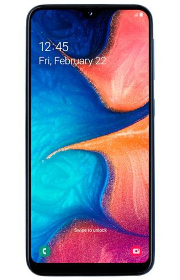 Samsung Galaxy A20 - Blauw - Voorkant