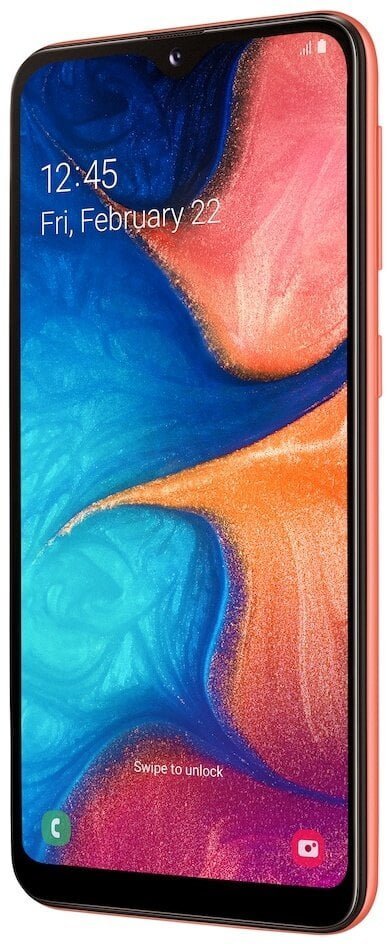 Samsung Galaxy A20 - Oranje - Schreef rechts