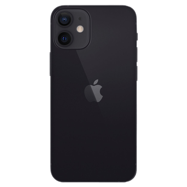 Apple iPhone 12 Mini Zwart | Achterzijde