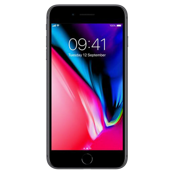 Apple iPhone 8 Plus Zwart | Voorzijde